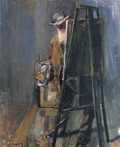 Selfportrait of Christian Krohg